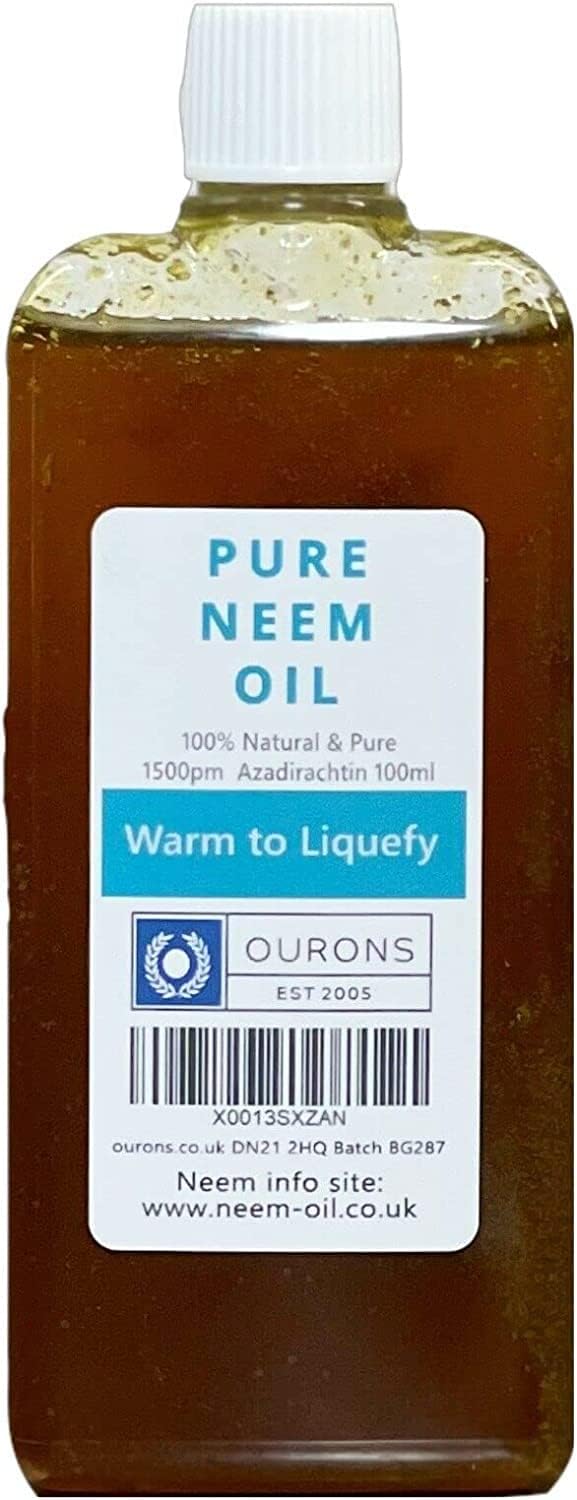 OURONS 100ml Pure Neem Oil - Multi-Use for Garden & Home Care