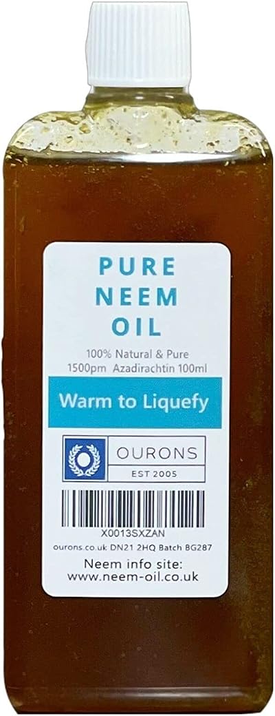 OURONS 100ml Pure Neem Oil - Multi-Use for Garden & Home Care