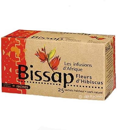 INFUSION 100% BISSAP ] Set de 3 cajas de infusión con Bissap | Flores de hibisco o Karkade | 100% natural | 3 x 25 sobres de 1.6g: Amazon.es: Alimentación y bebidas
