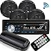 Wireless Bluetooth Marine Audio Stereo - Kit w/Single DIN Universal Size Radio Receiver, Hands-Free Calling, 6.5" Waterproof Speakers, CD Player, MP3/USB/SD Readers & AM/FM Radio - Pyle PLCDBT95MRB primary
