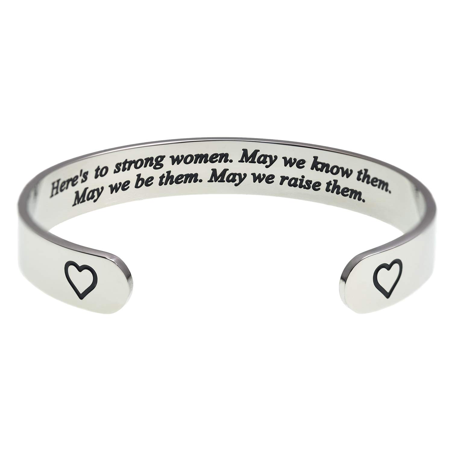 LParkin Sister to Sister Gift Empowered Women Jewerly Here's to Strong Women May we Know Them May we be Them Bracelet