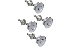 Nihfien 4Pcs 1.25in Universal Aluminum Vehicle Hood Pins,Quick Release Lock Latch Bumper for Car, Bumper Quick Release Latch License Plate Clip Hood Pins Lock for Bumper Hood or DIY - Silver
