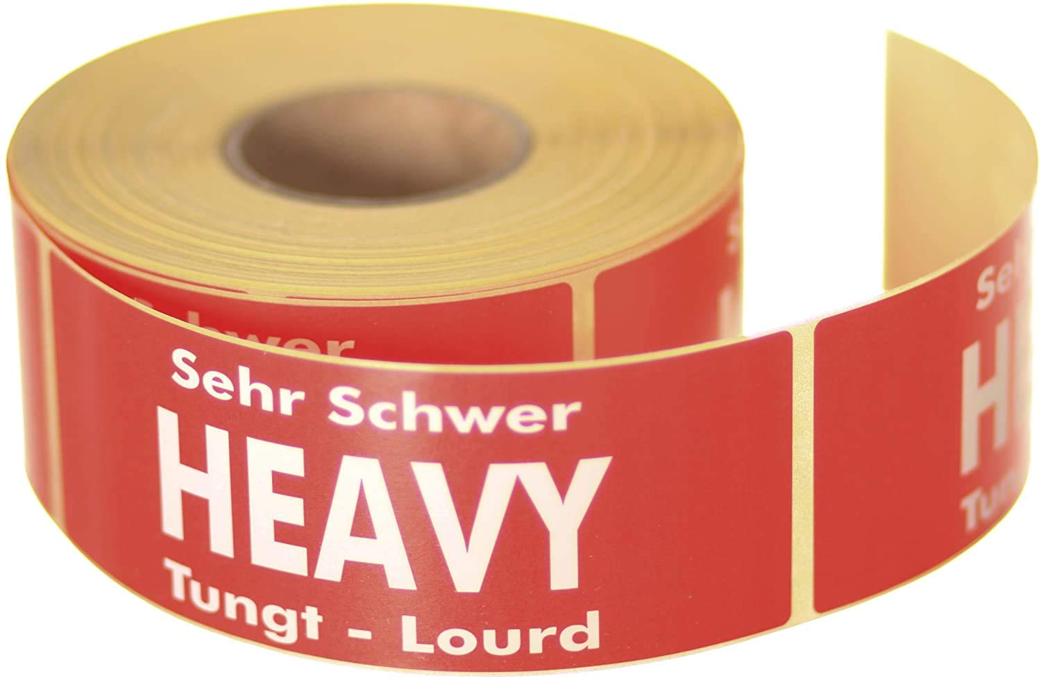 Label Planet® 500 “Heavy” Packaging Labels (1 Roll), Large Printed Stickers for Mailing/Sending Weighty Parcels. Multi Language 50 x 136 MM Easy Peel Parcel Postage Shipping Warning Labelling, SPL006