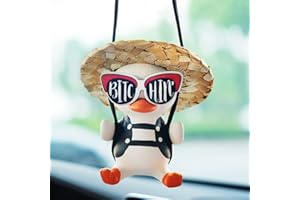 Swinging Duck Hanging Ornament, Mirror Accessories, Cute Penguin Decor Charm, Rear View Accessories, Car Interior, Office/Hom
