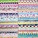 Precut Fabric Squares Misscrafts 200 PCS 6 x 6 inches Cotton Fabric Bundle Quilting Charm Pack for Quilting Sewing Craft Patchwork