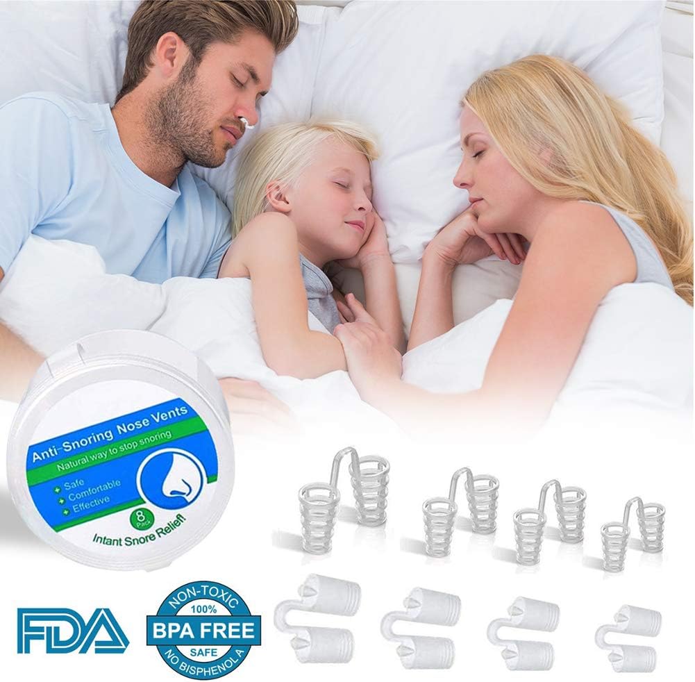 CAMEORY Anti-snoring Device 2019 Best Anti-snoring Solution Stop snoring，snoring aid and Nostril Dilator - 9 Different Sizes