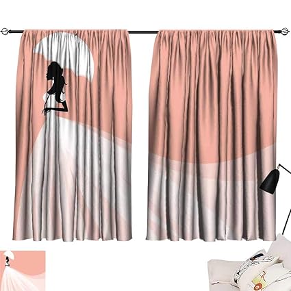 Amazon Com Anyangeight Burgundy Curtains Bridal Shower
