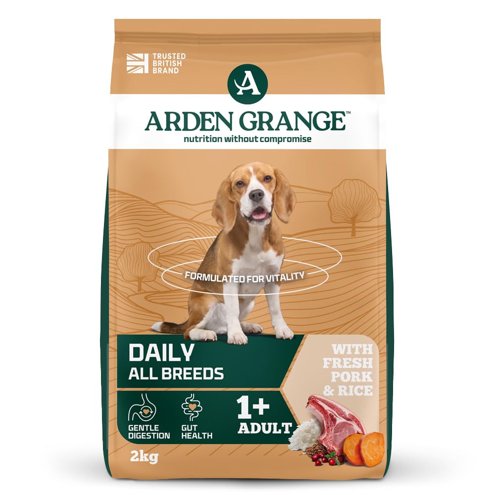 Arden Grange Dog Food Adult Pork & Rice, 2 kg