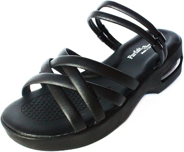 Amazon ブランアンジェ マルチエアソール ナースサンダル レディース Ba Multiair 黒 Blanc Ange ブランアンジェ 安全 作業靴 ナースシューズ