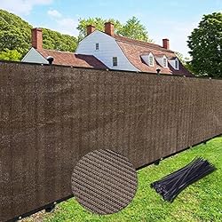 UPGRADE Privacy Fence Screen 5'x1' Brown Outdoor