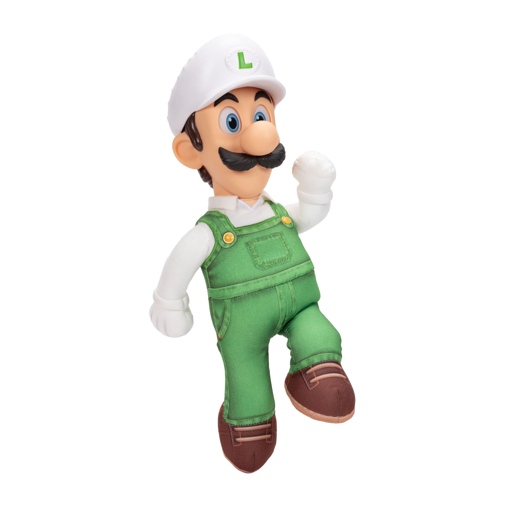 Der Super Mario Galaxy Movie – 38 cm bewegliches Plüschfigur – Feuer-Luigi