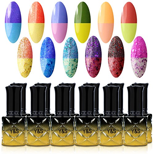 Yaoshun Color Gel Polish Soak Off UV LED (Gel Nail Polish) Varnish Manicure Nail Art Decoration Rose Pink to Blush Pink 8ml -11