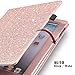 iPad Mini Case, iPad Mini 2 Case, iPad Mini 3 Case, UrbanDrama Glitter Sparkly Slim Fit Folio Stand PU Leather Case with Auto Wake/Sleep Feature Luxury Smart Cover for iPad Mini 1/2 / 3, Rose Gold
