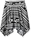 Amy Byer Girls' Big Print Knit Hanky Hem Skirt