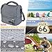 Large Lunch Bags For Women and Men Chillax - Insulated LunchBox Dual Compartments Perfect Box for Meal Prep - Premium Bag For Bento Boxes - Gray