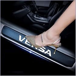 kaiweiqin 4Pcs Car Door Sill Scuff Plate Cover for