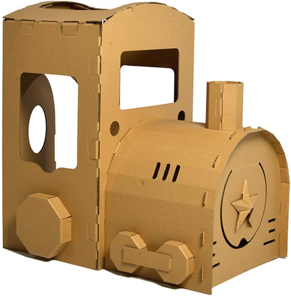 cardboard train diy