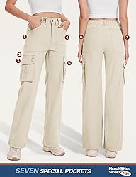 Moosehill Cargo Hiking Pants Women High Waisted