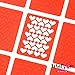 Whats Up Nails - Heart Lines Nail Stencils Stickers Vinyls for Nail Art Design (2 Sheets, 24 Stencils Total)