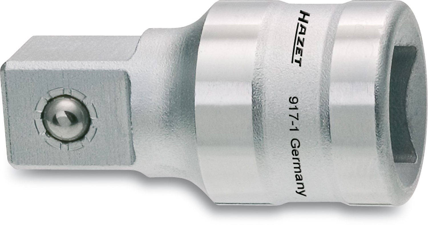 HAZET 917-1 45 mm Polished Head Extension - Chrome-Plated