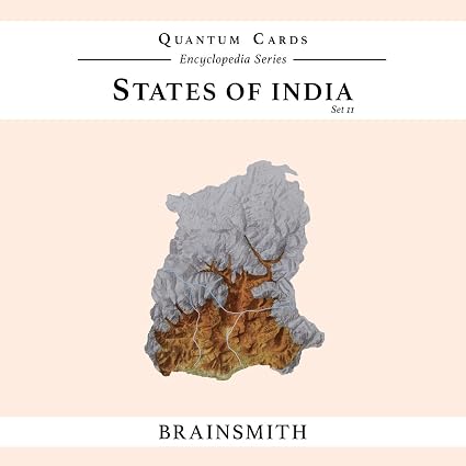 Brainsmith Quantum Flash Cards, States of India - Educational Flashcard Set 2 for Toddlers and Kids (8 months to 8 years) for Brain Development