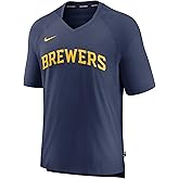 Nike Men's MLB Pregame Raglan Performance V-Neck T-Shirt