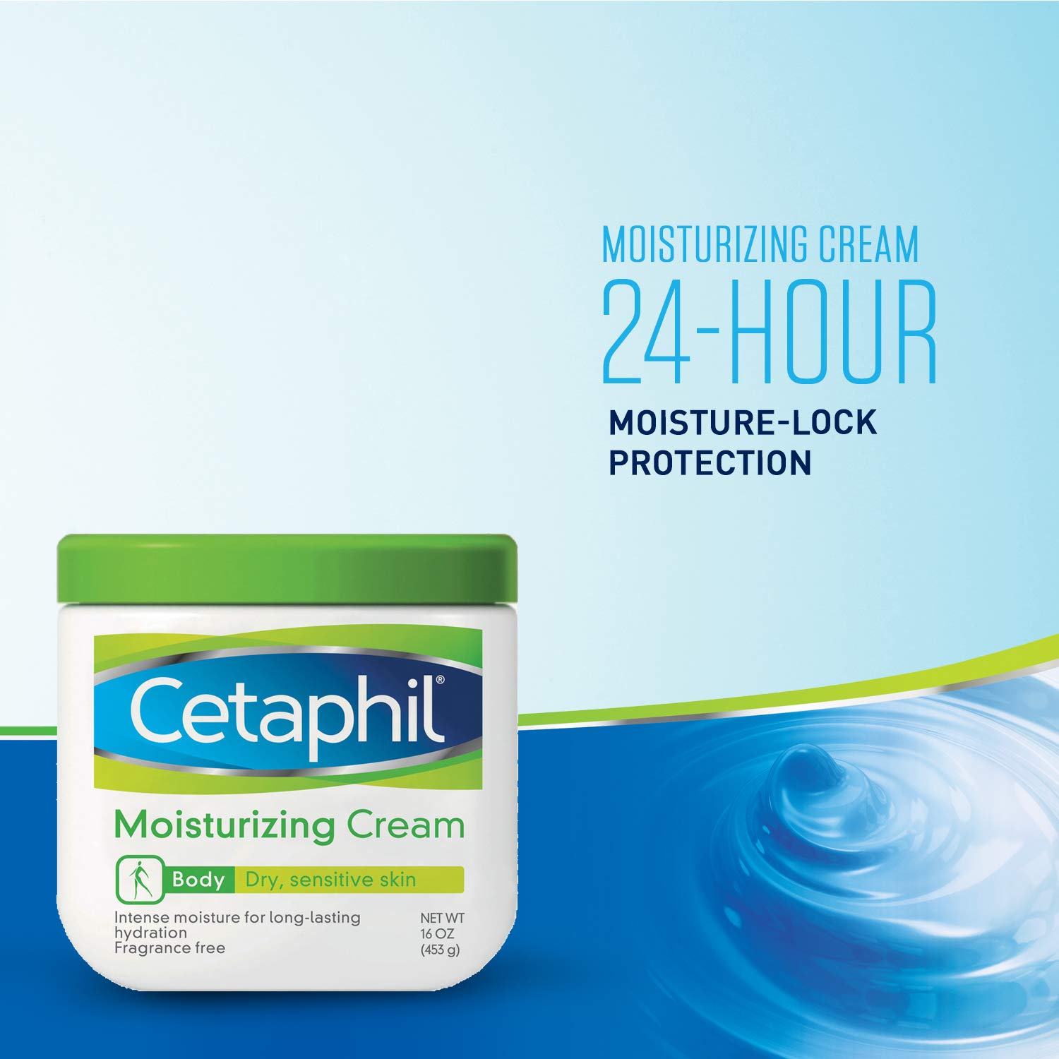 Cetaphil Moisturizing Cream, Two 16 Ounce Jars, plus 10 Count Cetaphil Gentle Skin Cleansing Cloths, Dry, Sensitive Skin (Combo Pack): Beauty