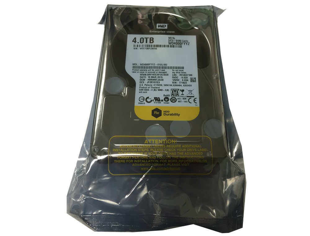 Western Digital RE 4TB 7200RPM 64MB Cache SATA 6.0Gb/s 3.5