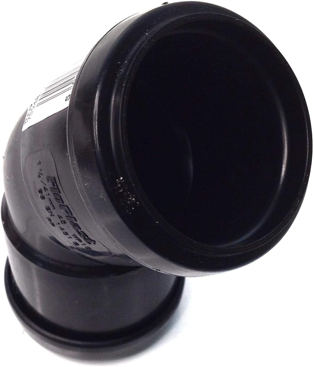 FLOPLAST 40mm Black Pushfit 135 Degree Waste Pipe Bend - Pack of 2 - Image 4