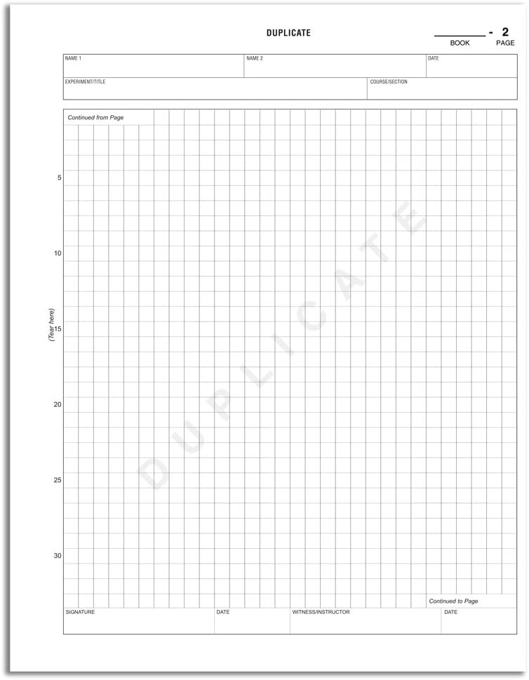 BookFactory Carbonless Student Lab Notebook - 50 Sets of Pages (8.5" X 11") (Duplicator) - Scientific Grid Pages, Durable Translucent Cover, Wire-O Binding (LAB-050-7GW-D (Student)) : Science Laboratory Notebooks : Office Products