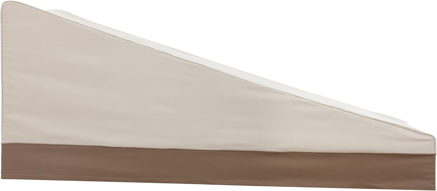 Finnhomy Outdoor Patio Waterproof Chaise Lounge Chair Covers Furniture Cover Large Folding Heavy Duty Weather/Fade Resistant Beige, 78" L x 35.5" W x 33" H: Furniture & Decor