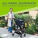 Baby Jogger City Tour LUX Stroller | Compact Travel Stroller | Lightweight Baby Stroller with Backpack-Style Carry Bag, Perfect for Travel, Granite
