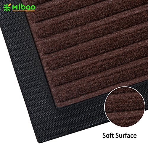 image for Mibao Low Profile Shoe Scraper Doormat Indoor Outdoor Floor Mat Entran