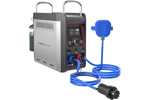 CAMPLUX ENJOY OUTDOOR LIFE CAMPLUX Nano 3 Max, Portable Propane Water Heater & Shower Pump, Rechargeable Portable Shower System, Instant Hot Water for Camping, Hiking, Glamping & Vacationing