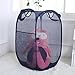 Free Walker Pop Up Laundry Hamper,Foldable Mesh Popup Hamper with Side Pocket and Sturdy Handles for Kids and Adults,Easy To Carry and Stand Up,Pack of 2