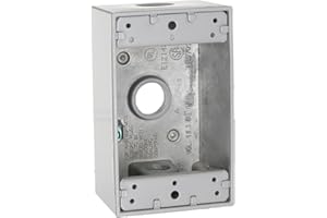 Hubbell-Bell 5320-0 Single Gang 3-1/2-Inch Outlets Weatherproof Box Gray