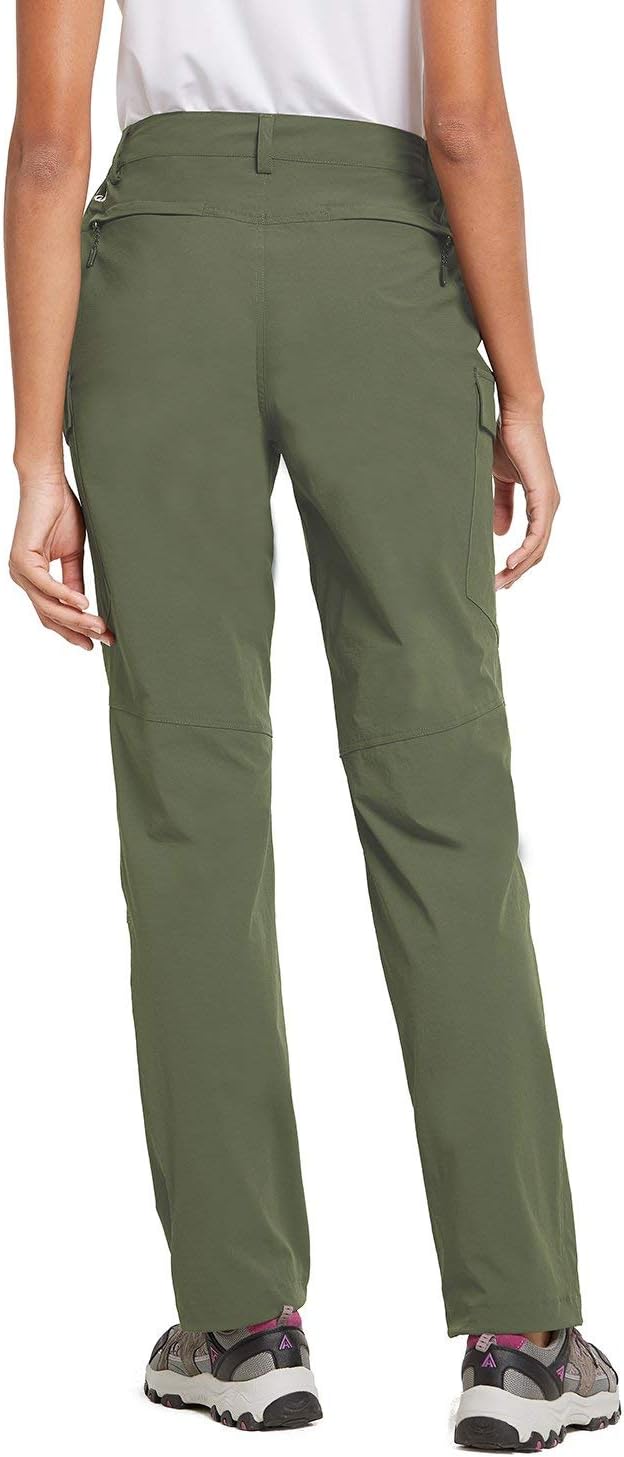 BALEAF Women's Hiking Cargo Pants UPF 50 Outdoor Athletic Stretch Pants Water Resistant Zipper Pockets : Sports & Outdoors