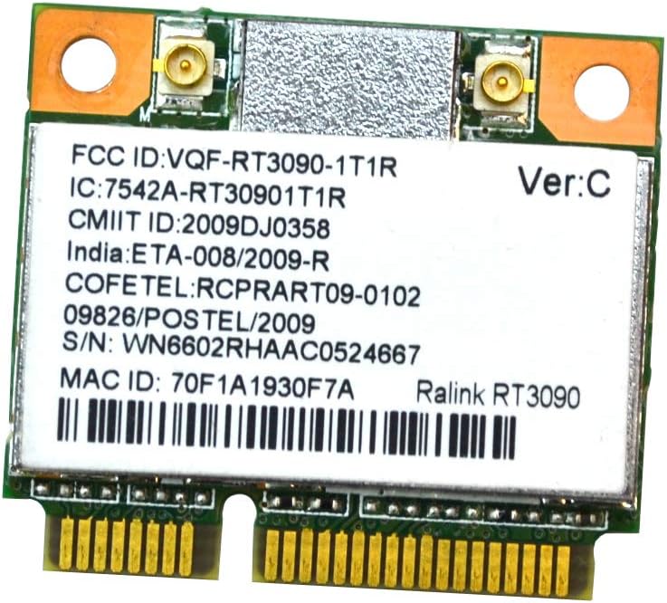 Ralink RT3090 mini PCI Wireless card: Amazon.ca: Electronics