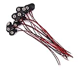 CDOFFICE 20 Pcs 9V Battery Clip Connector