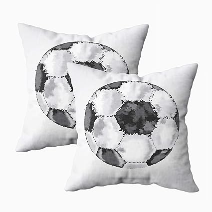 Amazon Com Musesh 18x18 Pillow Cases Pack Of 2 Soccer Ball