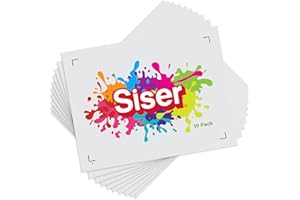 SISER EasyColor DTV 8.4'' x 11'' Sheets - Inkjet Printer Compatible Heat Transfer Vinyl (10 Sheets)