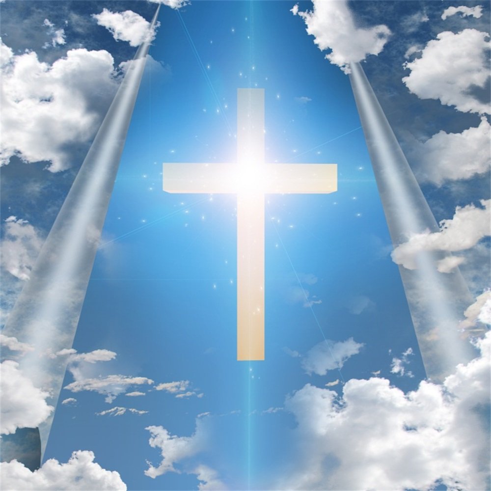 Leowefowa 5x5ft Vinyl Jesus Christian Easter