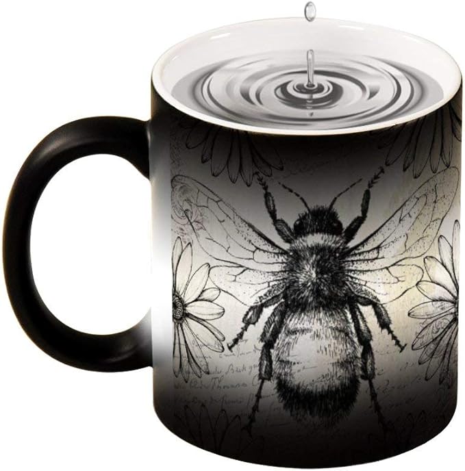 Taza de café de cerámica con cambio de color que cambia de color, ideal