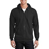 JustBlanks Mens Long Sleeve Hooded Sweatshirt Heavyweight Full-Zip Fleece Hoodie Sweatshirt for Men