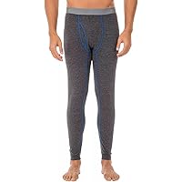 Duofold Men's Mid Weight Double Layer Thermal Pant, Blue