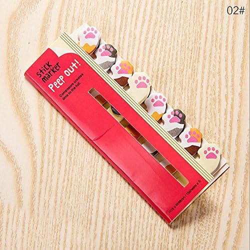 Cute Animals Sticker Bookmarks Memo Pad Sticky Notepaper Sticky Notes Page Flags Self-Stick Tab Bookmark Marker Pad Cartoon Office School Supplies
