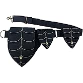 INNTURT Renaissance Bag Festival Waist Pack for Women - Adjustable Thigh Ren Faire Belt | Lightweight Polyester Leg Pouch | Perfect Accessories for Festival Adventures, Cosplay & Prop (Black)