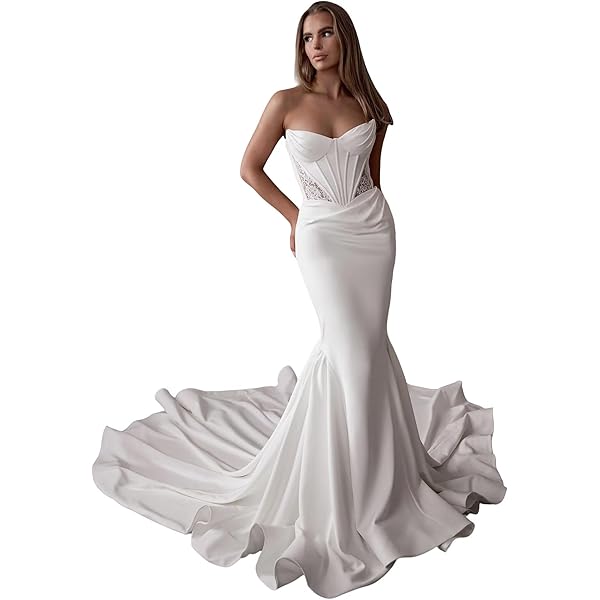 Wcyzvc Lace Appliques Mermaid Wedding Dresses for Bride 2024 Ivory Sweetheart Beading Bridal Gown Glitter Tulle Wedding Gowns for Women Size 0 at Amazon Women's Clothing store Wcyzvc Lace Appliques Mermaid Wedding Dresses for Bride 2024 Ivory Sweetheart Beading Bridal Gown Glitter Tulle Wedding Gowns for Women Size 0 at Amazon Women's Clothing store