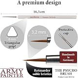 The Army Painter Psycho Brush Detail Paint Brush Rothmarder Sable Hair view 3