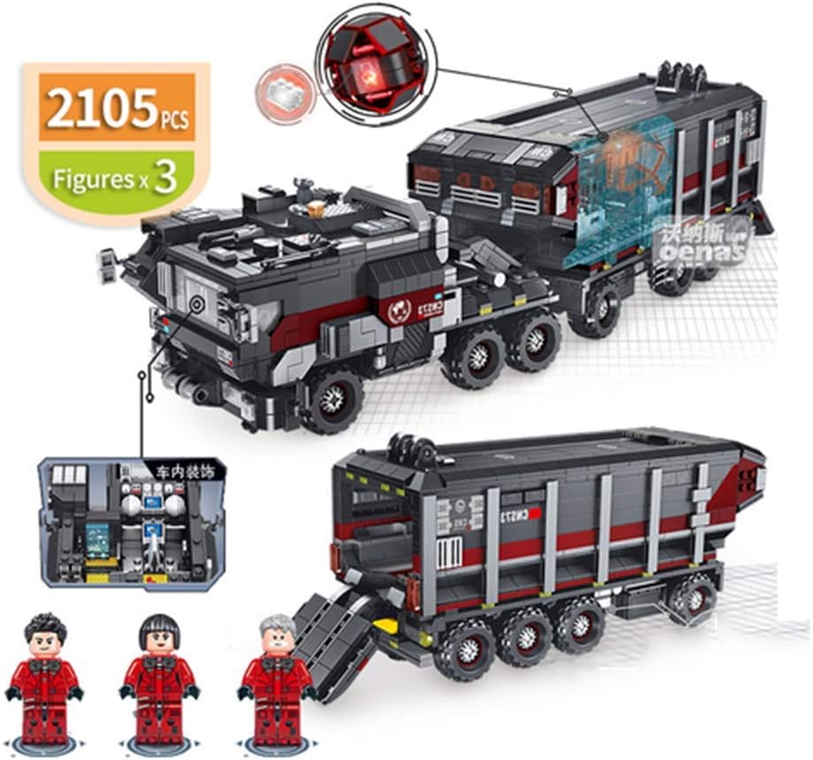 KJGLXD Construction Building blocks bricks Technology The Wandering Earth Truck kids kits toys children gift 2105pcs
